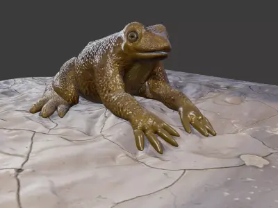 Frog creature Low-poly 3D model purchase