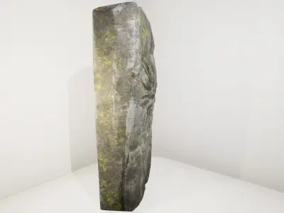 Skull Tombstone Free low-poly 3D model