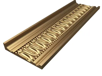 Cornice Decoration Molding 017 Low-poly 3D model