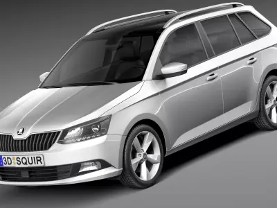 Skoda Fabia Combi 2015 3D model