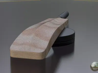 Cricket bat  Low-poly 3D model