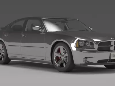 dodge charger 3D model by glennaguiar