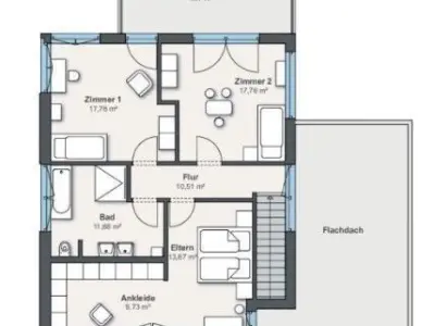 Modern Double Story Home with Open Floor Plan 3D Model Low-poly 3D model