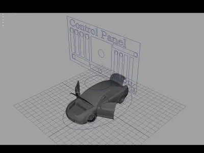 Audi A6 Rigged Low-poly 3D model