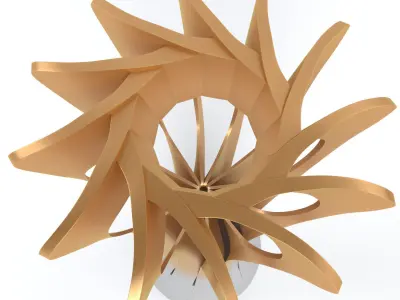 Volleyball World Championship Cup Trophy low poly Low-poly 3D model