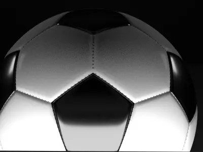 High-poly Football Ball 3D model