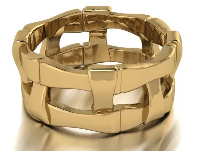 wicker ring 3D print model