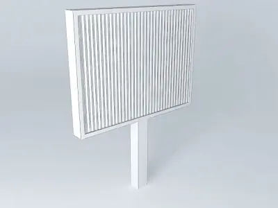 Riffled Image Billboard  Free 3D model