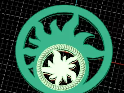 free gold pendant  Free 3D print model