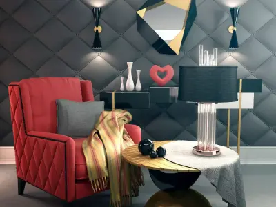 Decorative set Levinia 3D model