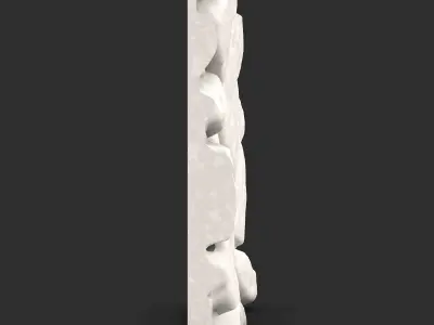 Large Irregular Stone Wall Kit 3D print model