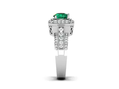 Women Solitaire Ring 3dm stl Render Detail 3D print model