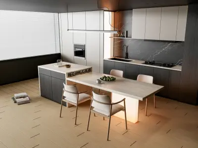 Kitchen Modern interior 86 3D model
