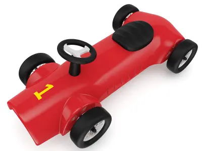 Red Car Toy 3D model