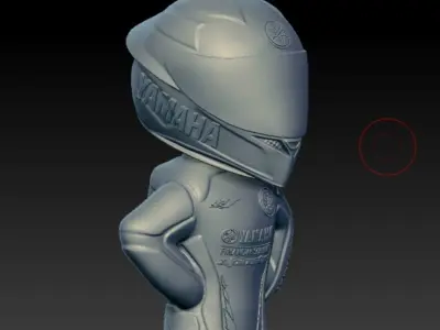 YAMAHA MOTORCYCLIST 3D print model