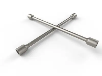 Lug Wrench M01 Low-poly 3D model