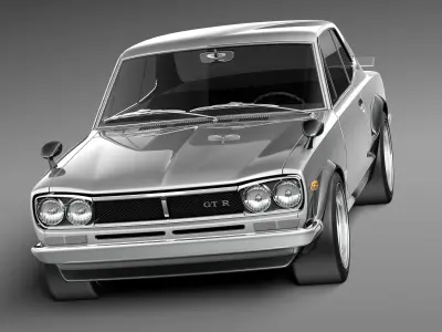 Nissan Skyline 1968-1972 3D model