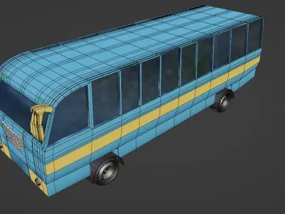 modern bus 3D model