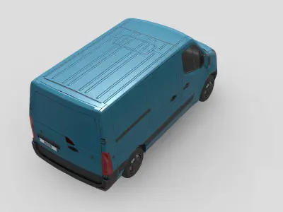 Renault Master 2012 L1H1 Panel Van Low-poly 3D model
