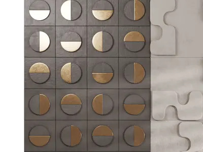 Decorative Wall panel  64 3D model
