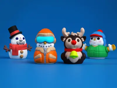 Snowman Christmas Ornaments - Snowguys Collection 3D print model