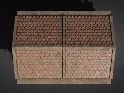 German Christmas market 3D model