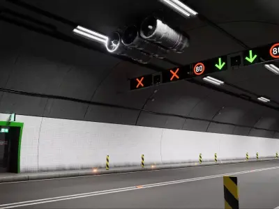  Modular Vehicle Tunnel Segment Variations 3D model