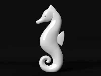 Seahorse 3D print model