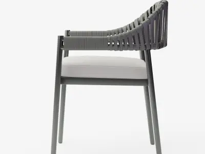 Greer Stackable Rope Chair 3D model