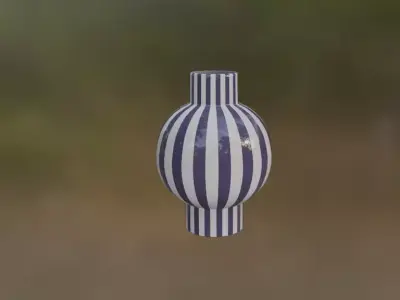 Purple Vase Free low-poly 3D model