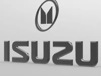 isuzu logo 3D model
