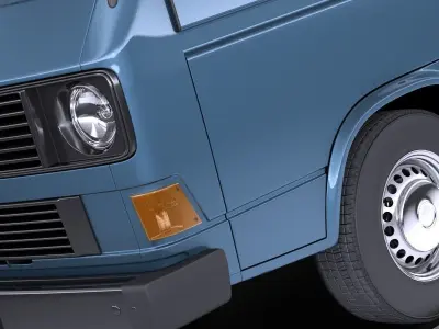 Volkswagen T3 Van 1979 - 1988 VRAY 3D model