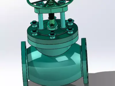 Stop valve 3D print model