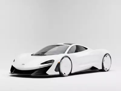 McLaren W1 Inspired Next-Generation Hypercar Low-poly 3D model