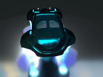 Bugatti type 57  futuristic special edited 3D model