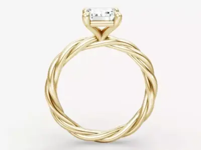 Twist ring 02 3D print model