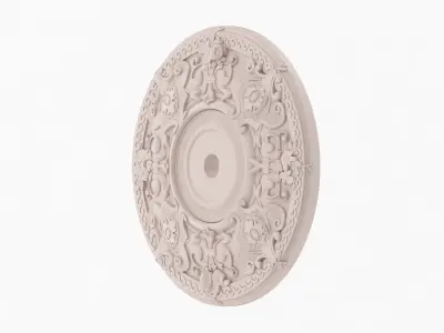 Classic Ceiling Medallion 29 3D model