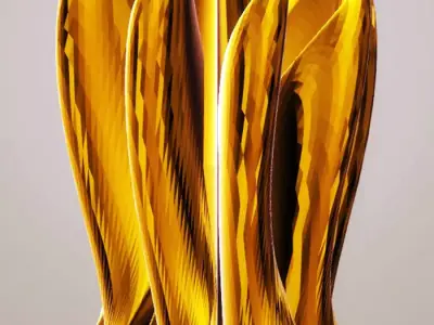 Modern Petal Sculpture 3D print model