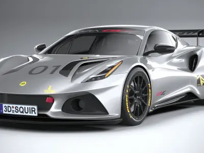 Lotus Emira GT4 2023 3D model