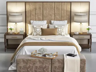 Chair and sofa company luxury bedroom 3D model