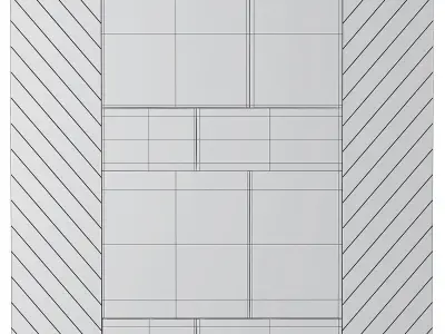 Wall Panel Decoration 3d model Low-poly 3D model order