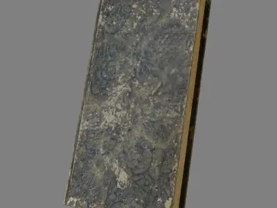 3 Worn Ancient Books Low-poly 3D model