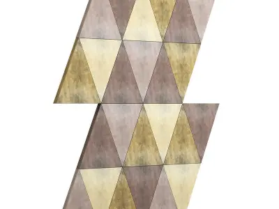 Metal Triangle Tiles 3D model