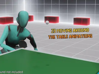 Table Tennis animations - Motion Cast19 Vol2 3D model