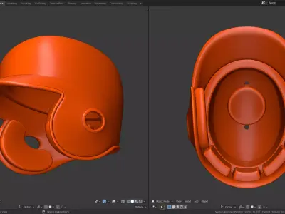 Batting helmet 3D print model