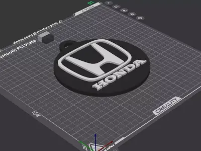 Honda keychain 03 3D print model