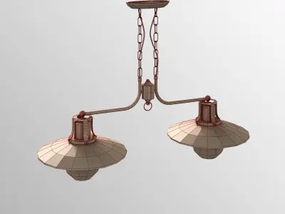 Industrial lamp Free 3D model