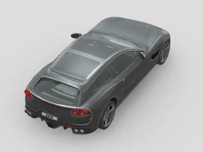 Ferrari GTC4 Lusso Low-poly 3D model