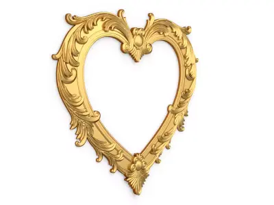carved frame mirror cnc and 3d printing05 3D print model