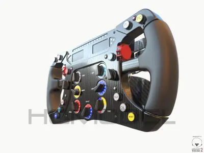 F1 Steer Wheel Generic Formula Race Low-poly 3D model